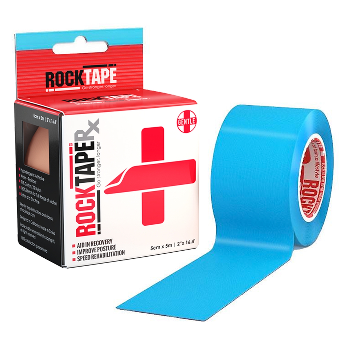 RockTape RX (5cm x 5m) blauw Top Merken Winkel